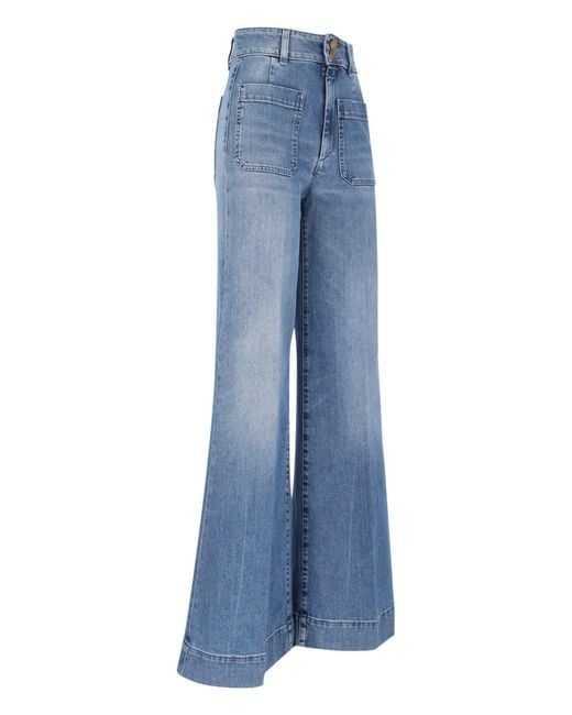 Seafarer Blue Palazzo Jeans