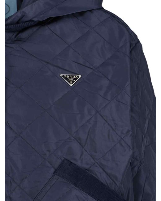 Prada Blue Logo Jacket