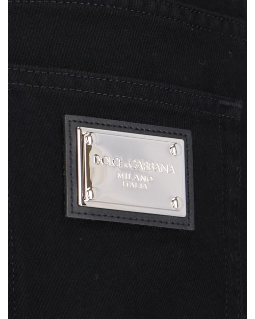 Jeans Bootcut di Dolce & Gabbana in Black