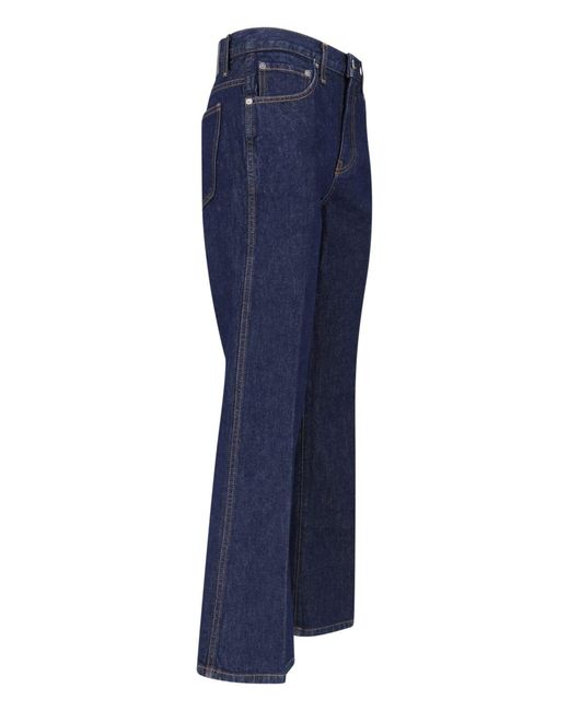 Khaite Blue Flared Jeans "Clara"