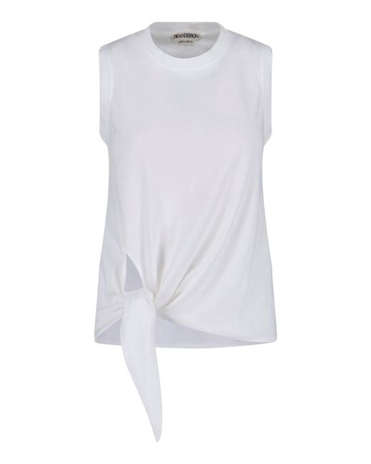 J.W. Anderson White Knotted Top