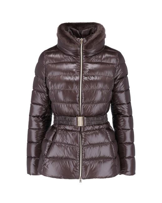 Herno Brown Padded Jacket "Claudia"
