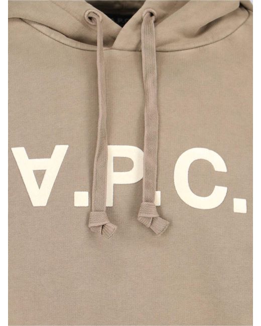 A.P.C. Natural Logo Hoodie for men