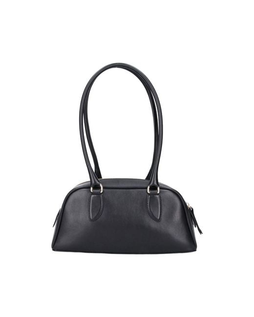A.P.C. Black A. P.C. Structured Cow Leather Shoulder Bag