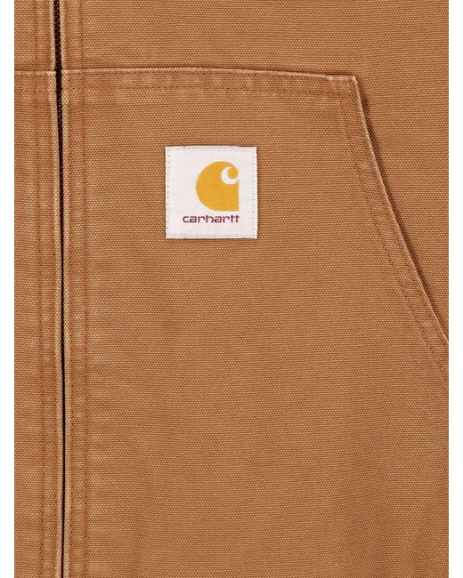 Carhartt Brown Hooded Jacket "Og Active" for men