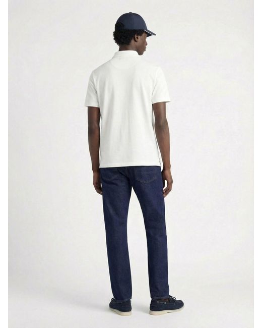 Zanone White Cotton Polo Shirt for men