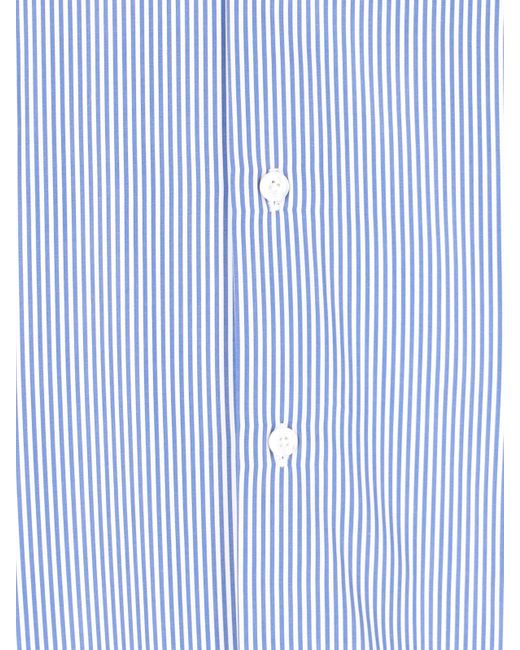 Finamore 1925 Blue Shirt "Milano-Zante" for men