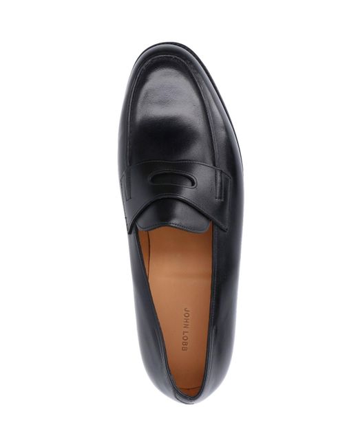 Mocassini "Lopez" di John Lobb in Black da Uomo