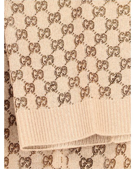 Gucci Natural Wide Knit Pants