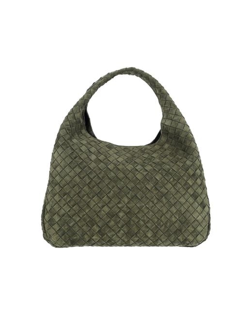 Bottega Veneta Green Large Handbag "Campana"