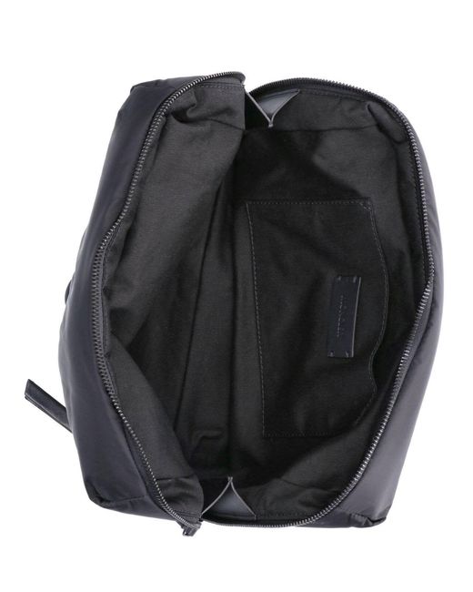 Moncler Black Padded Pouch "Caradoc" for men