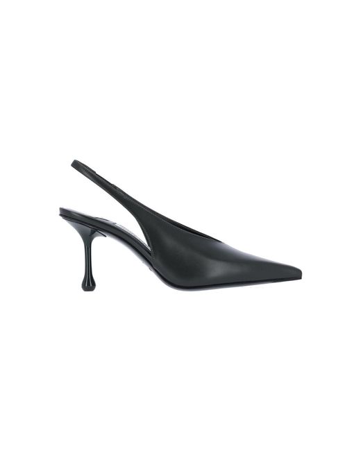 Jimmy Choo Green "Isa 80" Slingback Pumps