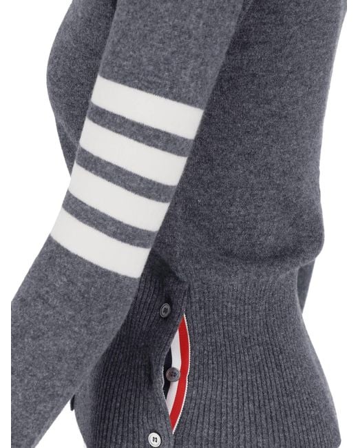 Thom Browne Blue Cardigan "4-Bar"