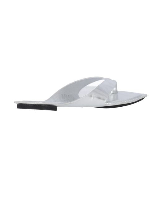 MM6 by Maison Margiela White Flip-Flops "Anatomic"