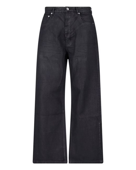 Rick Owens Blue Jeans “Geth Waxed” for men