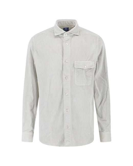 Finamore 1925 White 'Achille' Shirt for men