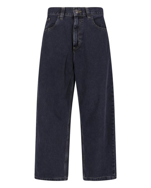 Carhartt Blue Wide Jeans "Brandon" for men