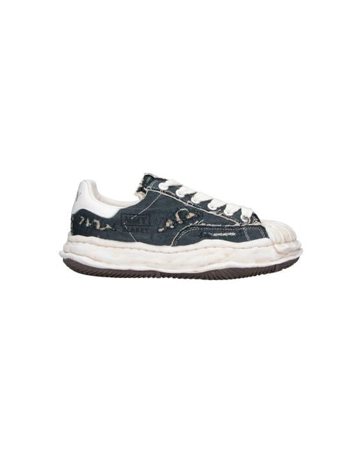 Maison Mihara Yasuhiro Blue Cotton Upper Sneakers