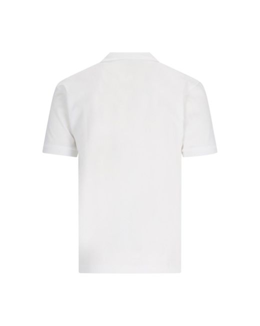 COMME DES GARÇONS PLAY White Logo Polo Shirt for men