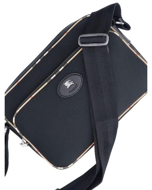 Burberry Black Structured Crossbody Bag For for men