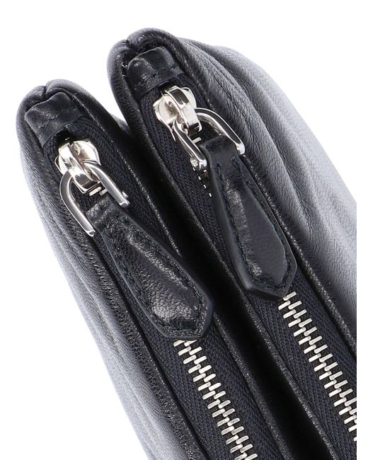 Prada Gray Double Pouch