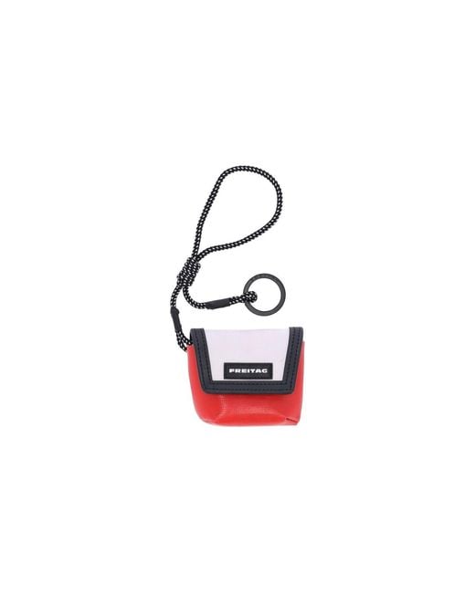 Freitag White Mini Keychain “Messenger”