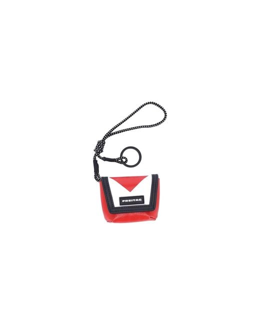 Freitag Red Mini Keychain “Messenger”