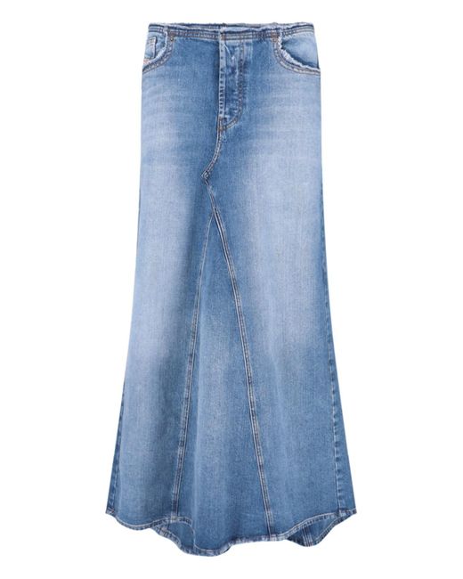 DIESEL Blue Maxi Denim Skirt
