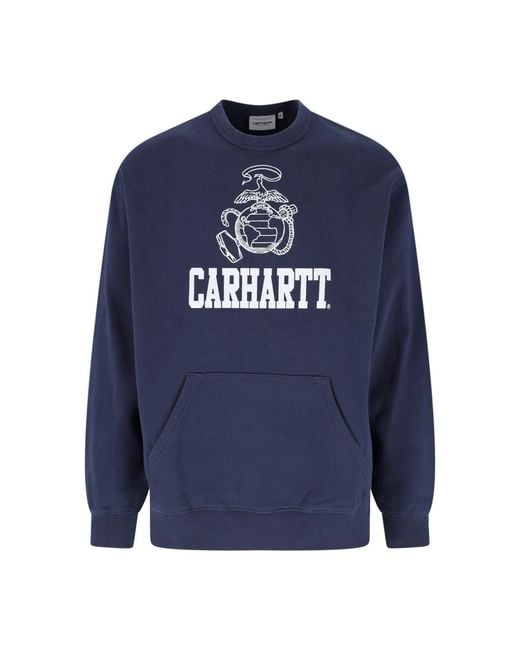 Carhartt Blue Sweatshirt Pond Corps for men