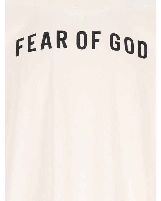 Fear Of God White Thunderbird Logo T-Shirt for men