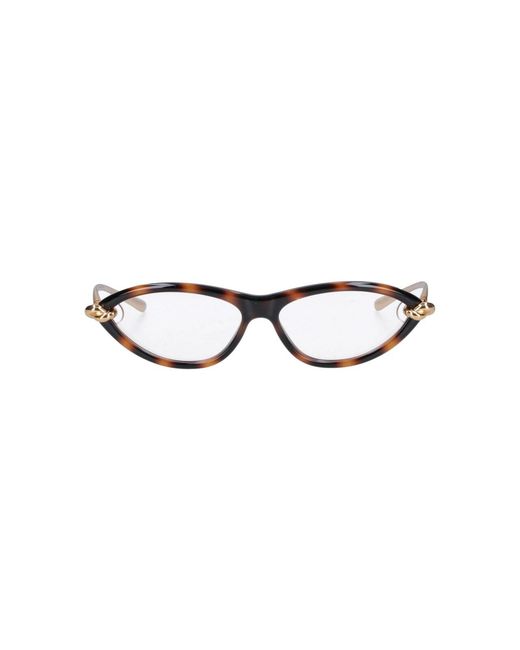 Bottega Veneta White Sunglasses Cat-Eye "Knot”
