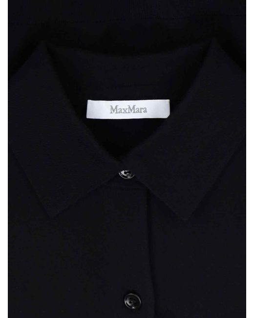 Max Mara Blue 'Kiota' Wool Blend Sweater