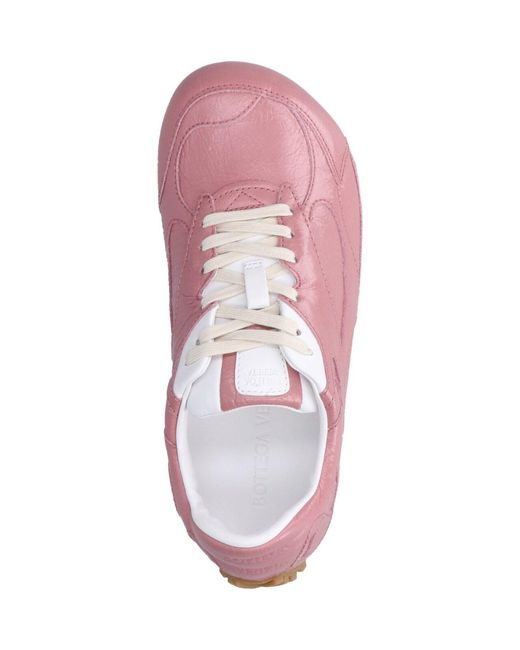 Bottega Veneta Pink Sneakers "Orbit Flash"