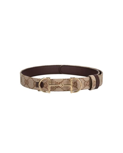 Gucci White Reversible Belt "Morsetto"