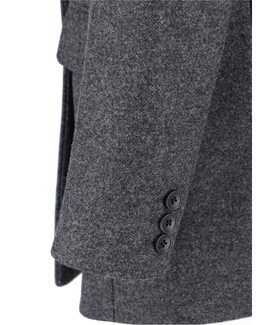 Isabel Marant Gray Double-Breasted Coat