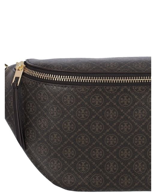 Tory Burch Black Belt Bag "T Monogram"