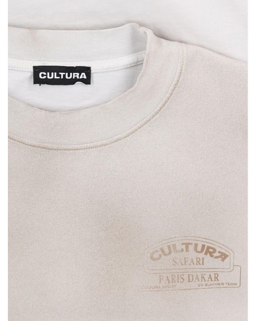 Cultura White Logo T-Shirt for men