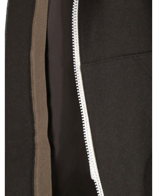 Sacai Black Wool-Blend Knit Sweatshirt Sweater With Cupro Lining for men