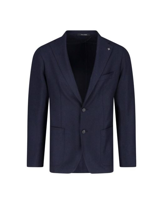 Tagliatore Blue Tailored Two-Button Blazer for men