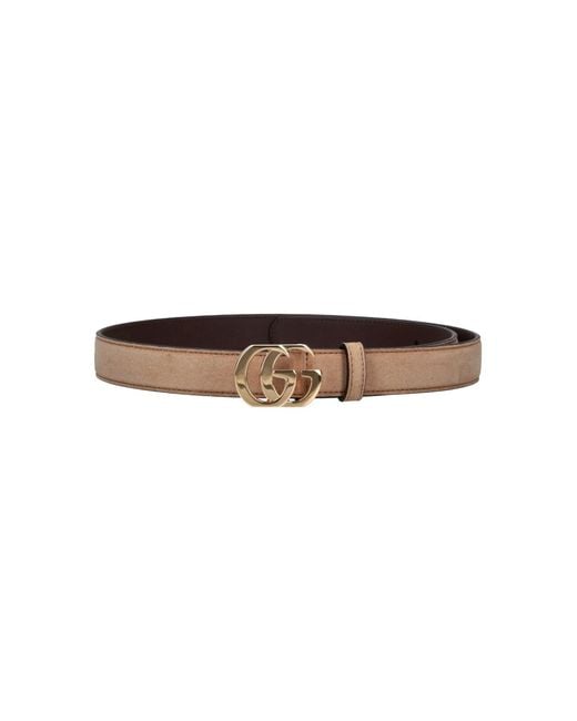 Gucci White Thin Belt "Gg Marmont"