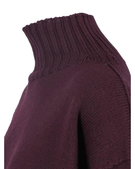 Drumohr Purple Merino Wool Sweater