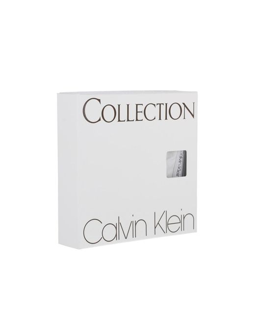 Calvin Klein White Slim-Fit Ribbed Cuff Logo Trousers
