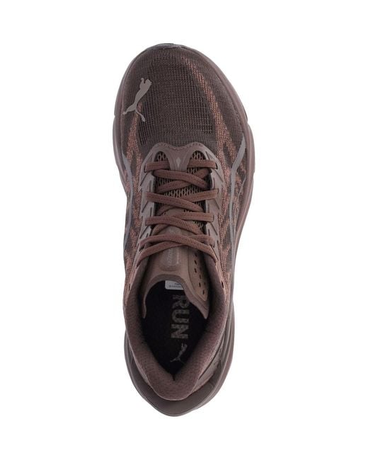 PUMA Brown Sculpted Sole Tonal Overlay Sneakers