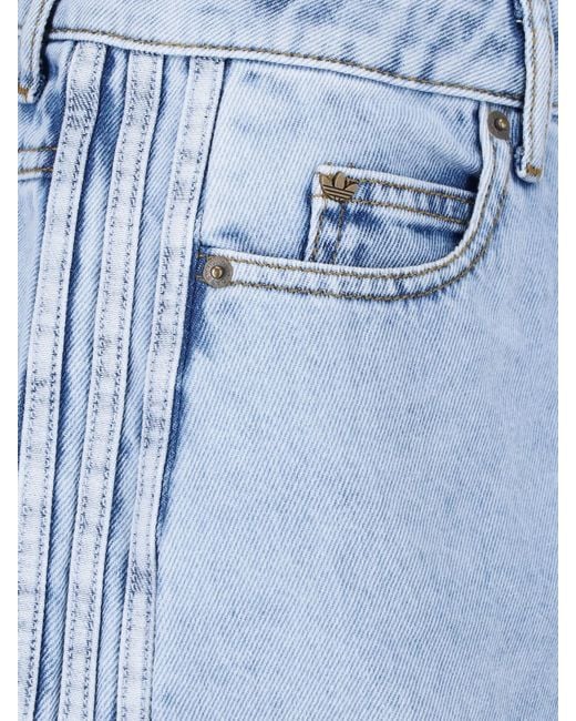 Adidas Blue Denim Mini Skirt