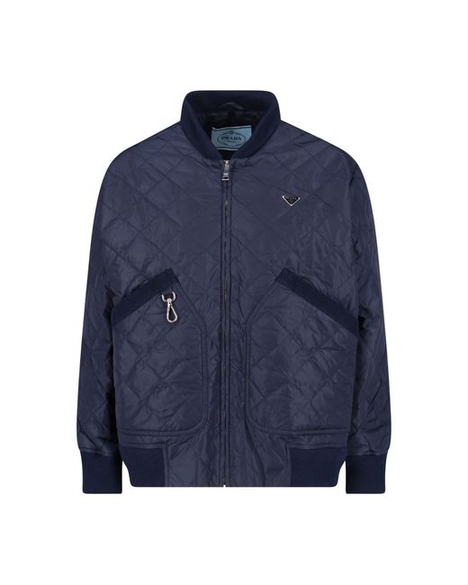 Prada Blue Logo Jacket
