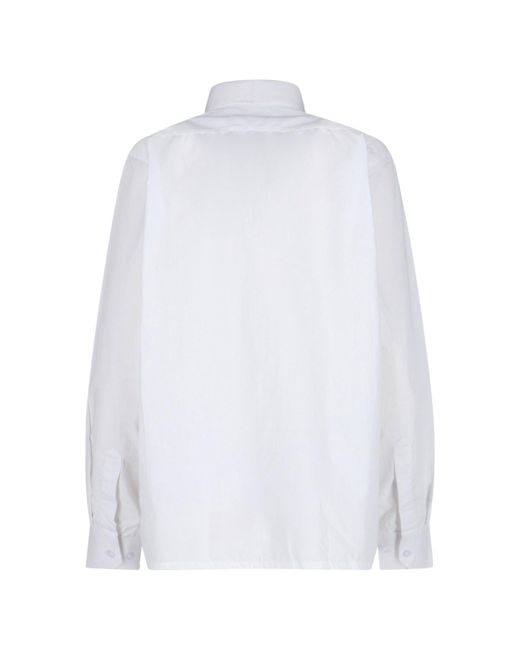Camicia Con Rouches "Frill" di HODAKOVA in White