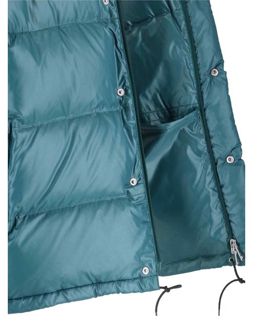 Prada Blue Logo Padded Down Jacket for men