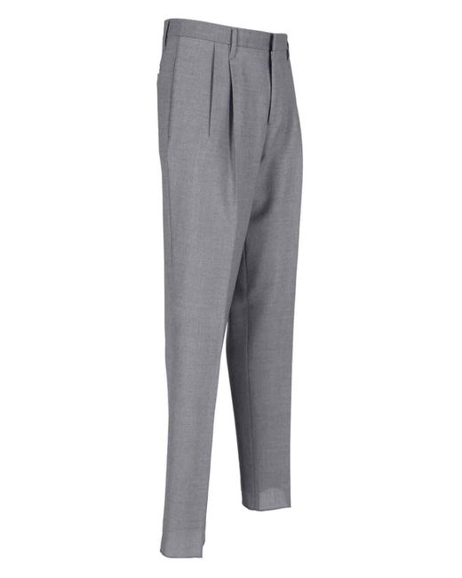 Lardini Gray Straight Pants for men