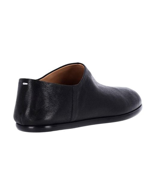Maison Margiela Black Low Shoes “Slip-On Tabi” for men