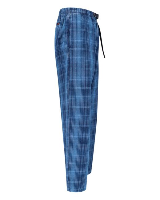 Gramicci Blue Trousers Cotton for men